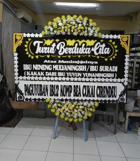 Papan Bunga Duka Terminal Mataram